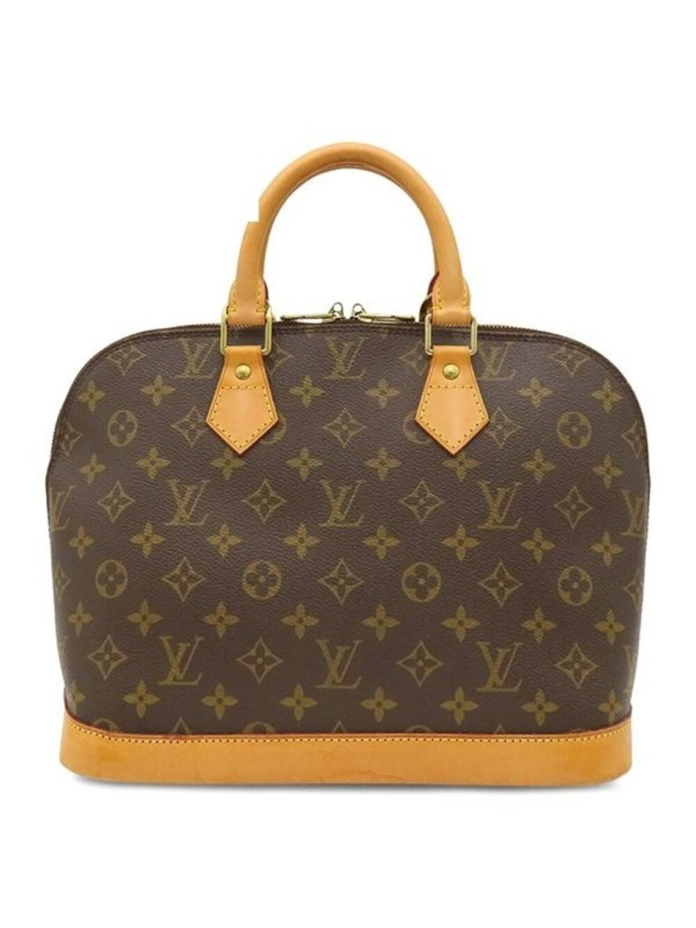 Louis Vuitton Handbag Alma PM Monogram Canvas Gold Brown